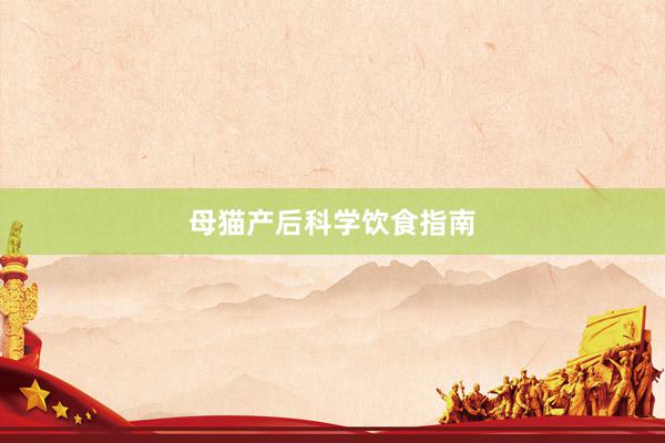 母猫产后科学饮食指南